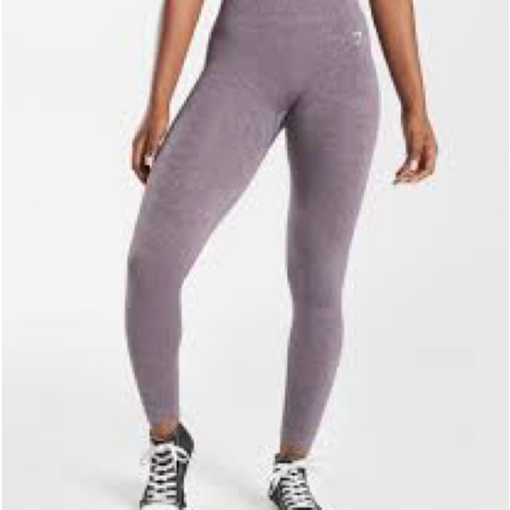 High-Waist Seamless Lilac Leggings